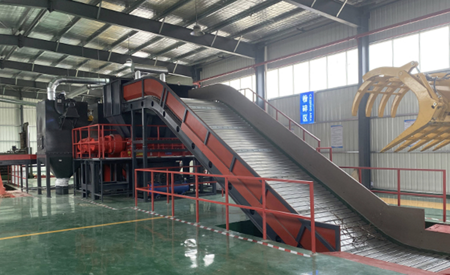 double shaft shredder تقطيع رمح مزدوج