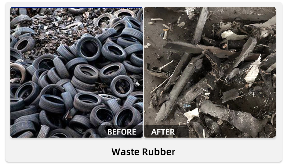 tire shredding machine آلة تمزيق الإطارات