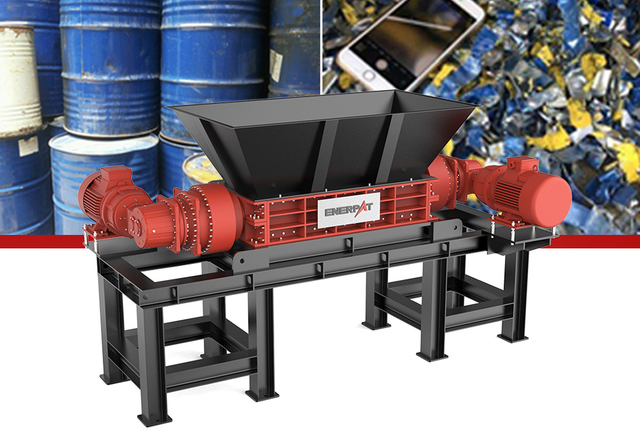 ENERPAT آلة تقطيع بعمود مزدوج MSB-E1500 للمعادن