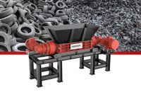 ENERPAT آلة تقطيع المطاط ذات العمود المزدوج