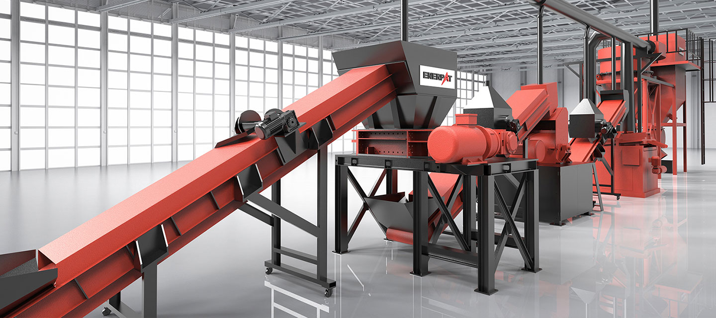 خط إعادة تدوير الكابلات